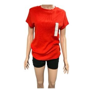 a new day - NWT - Red Short Sleeve Women's Top